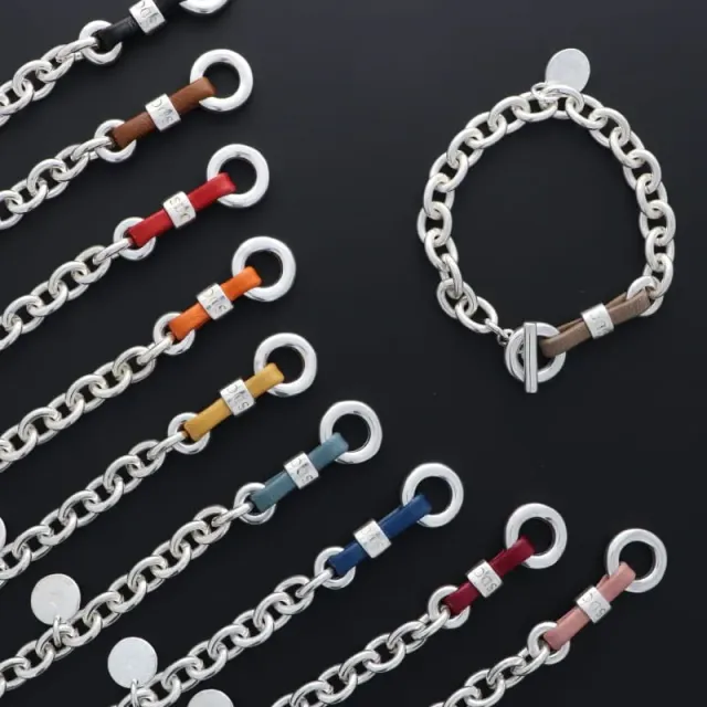 Secret de Cuir N°1020 bracelet forçat cuir