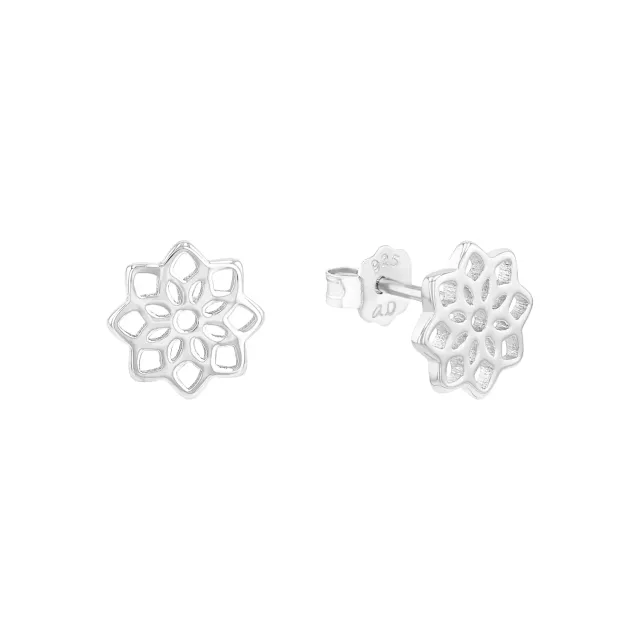 s.Oliver Fleur boucles d'oreilles argent 925 zircone