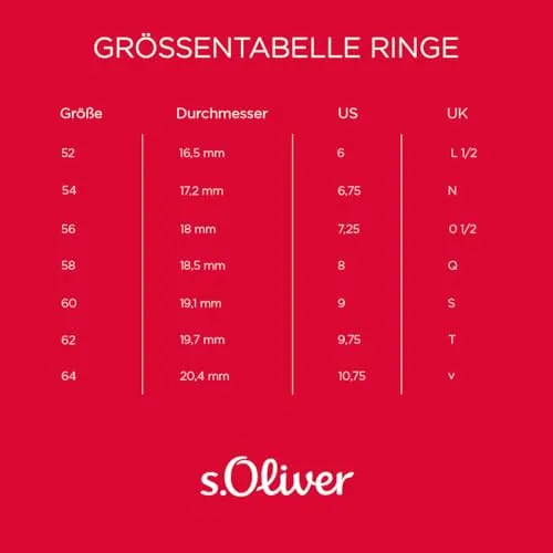 s.Oliver SO PURE bague infini argent 925 taille 56 zircones