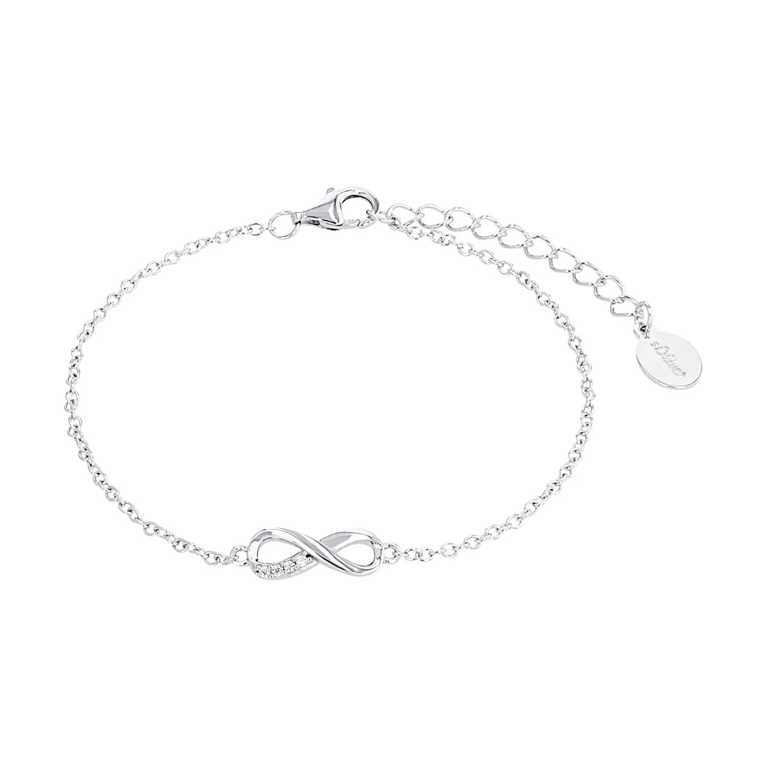 s.Oliver Infinity Groß bracelet argent zircon 17-19 cm