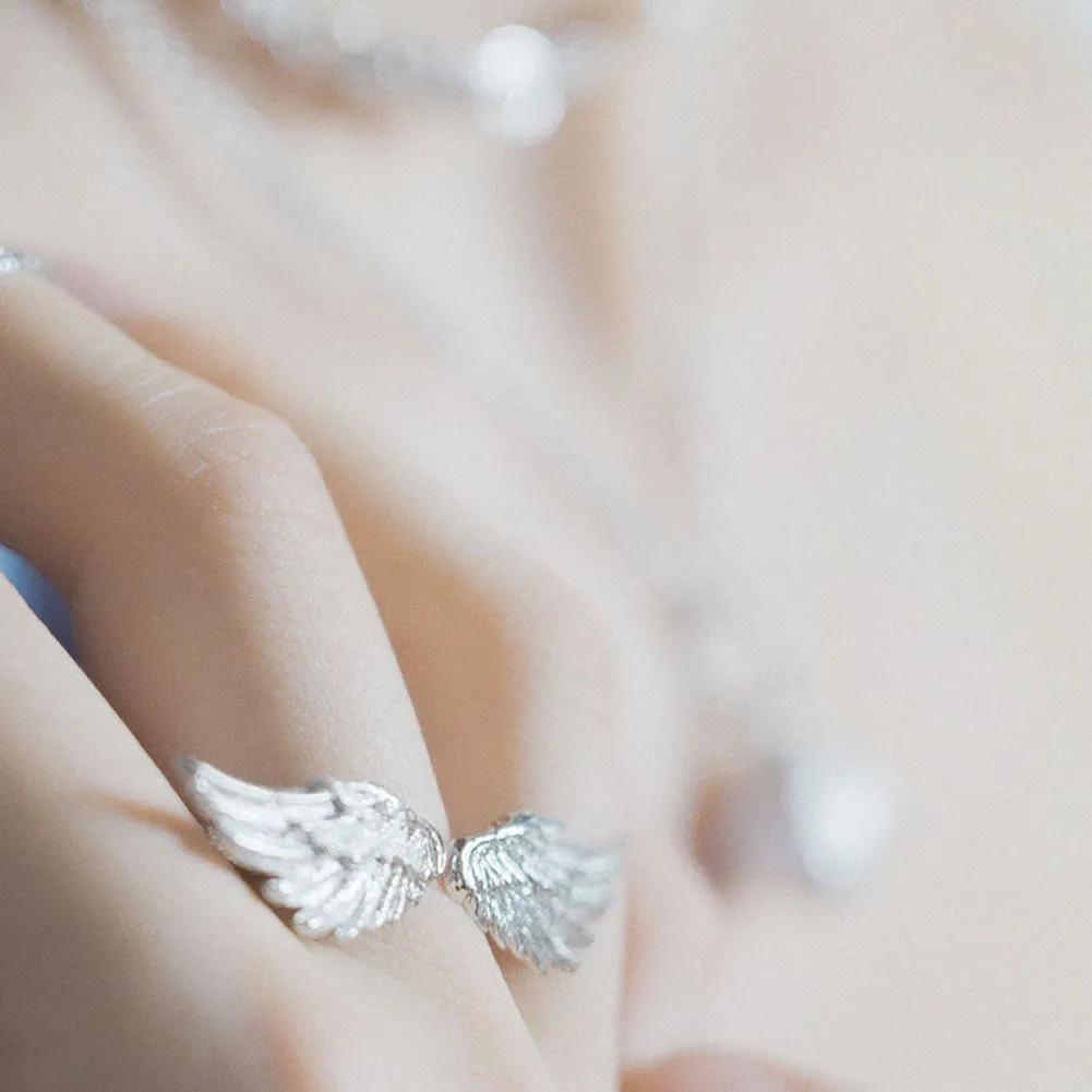 Lorella Tamberi Canal Artemis Double Wing bague argent rhodié