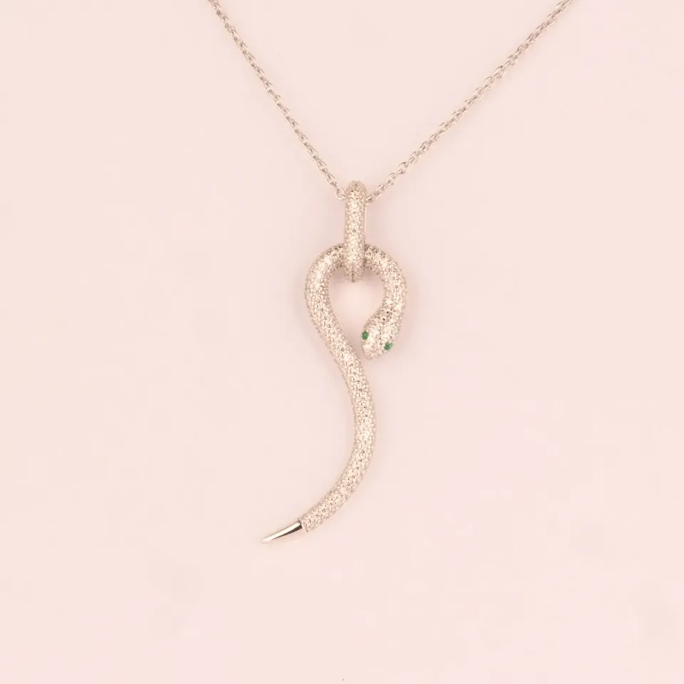 Ultima Edizione Serpe Pavé collier serpent doré