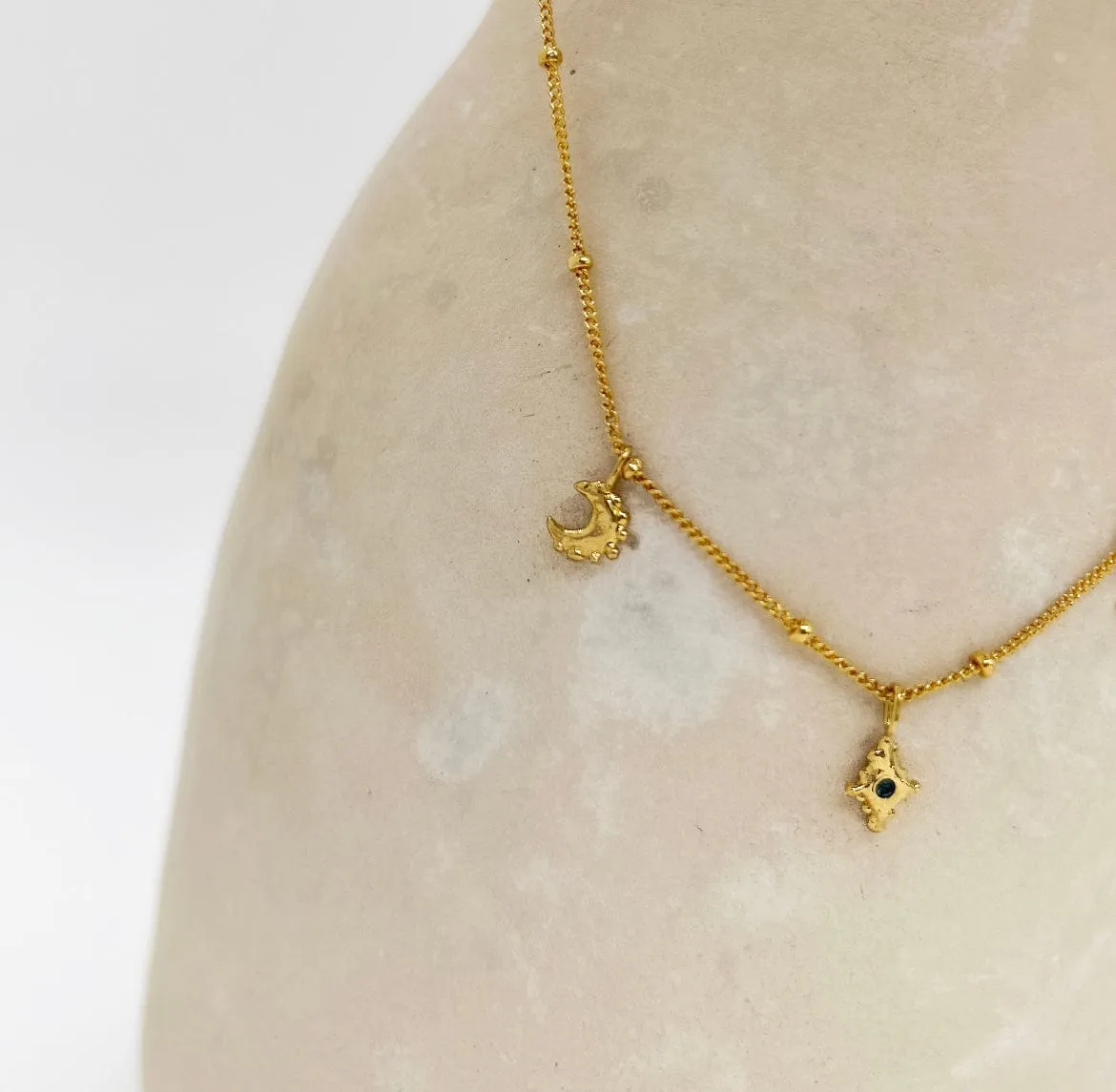 Elise Tsikis Galaxi collier breloques femme 36 cm
