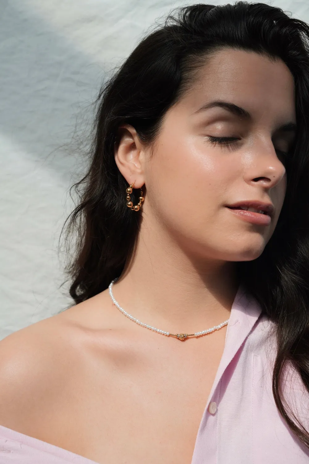 Cloralys Telma boucles d'oreilles créoles dorées