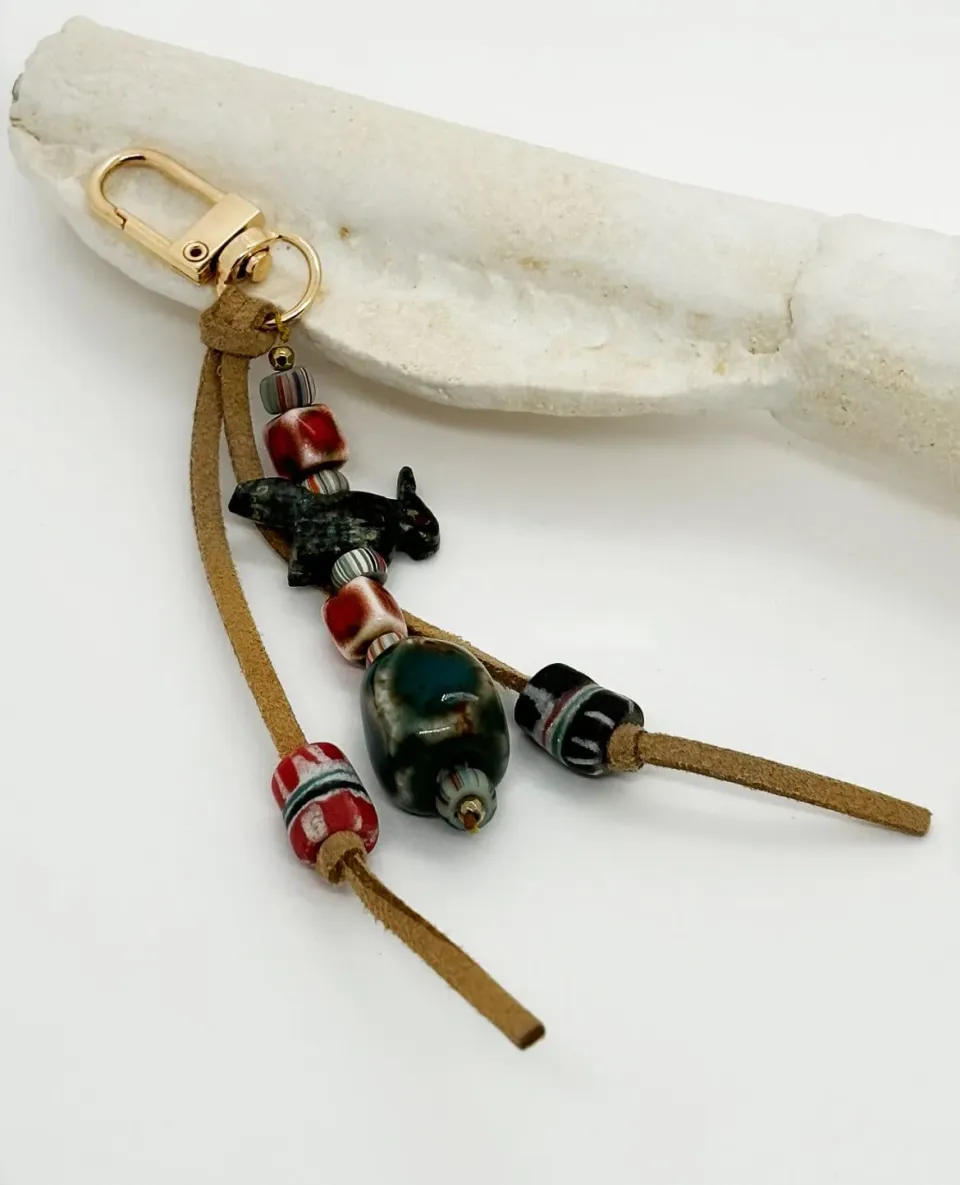 Elise Tsikis Kachina Plano bijou de sac vert 16 cm