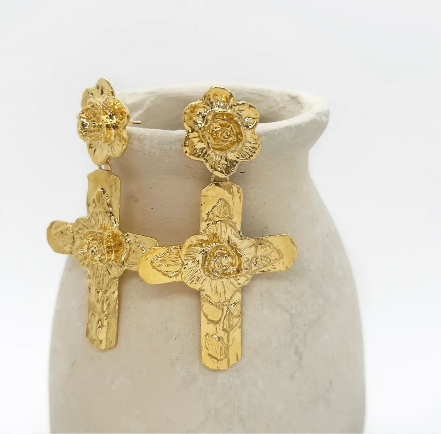 Elise Tsikis Sian boucles d'oreilles pendantes clips