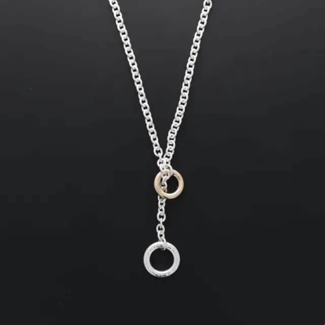 Secret de Cuir N°1627 collier double bouée bicolore