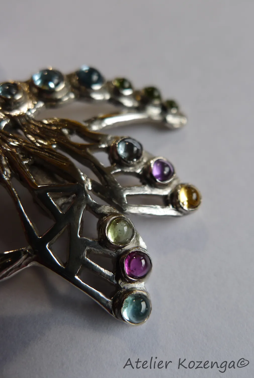 L'Atelier Kozenga Libellule broche argent 950