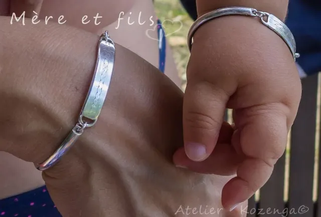 L'Atelier Kozenga Enfant Parents bracelets argent 950