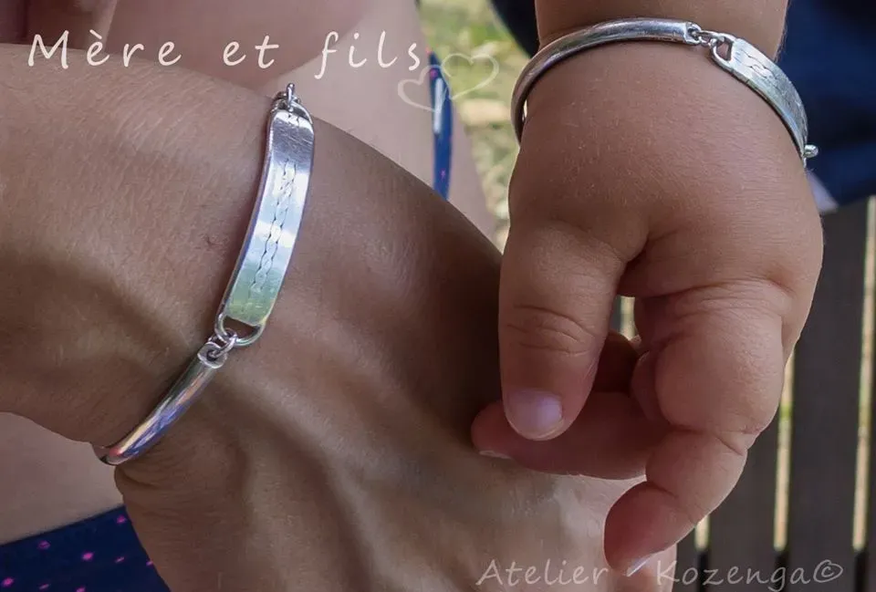 L'Atelier Kozenga Enfant Parents bracelets argent 950