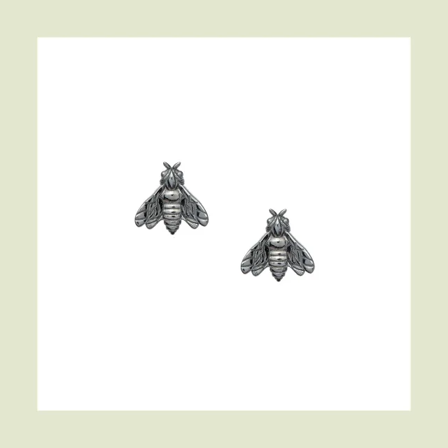 Lorella Tamberi Canal Bee Queen clous abeille argent ruthénium