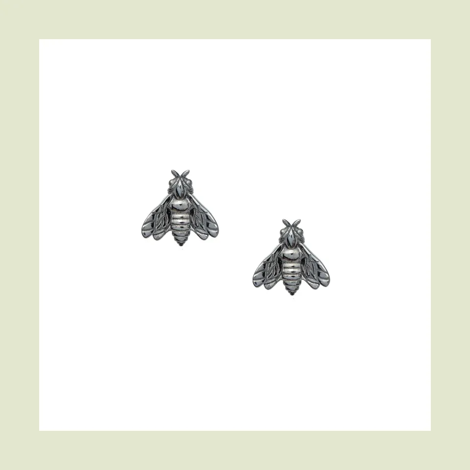 Lorella Tamberi Canal Bee Queen clous abeille argent ruthénium