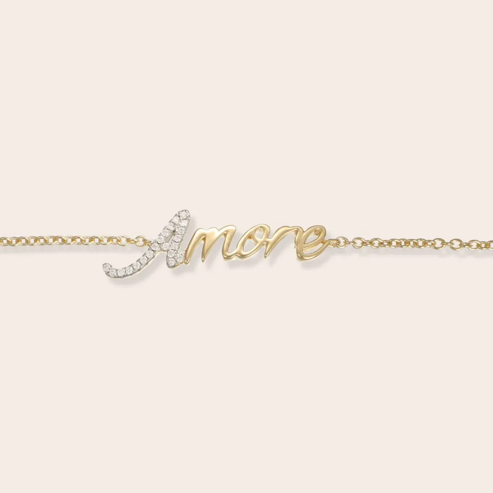 ULTIMA EDIZIONE Amore bracelet message amour