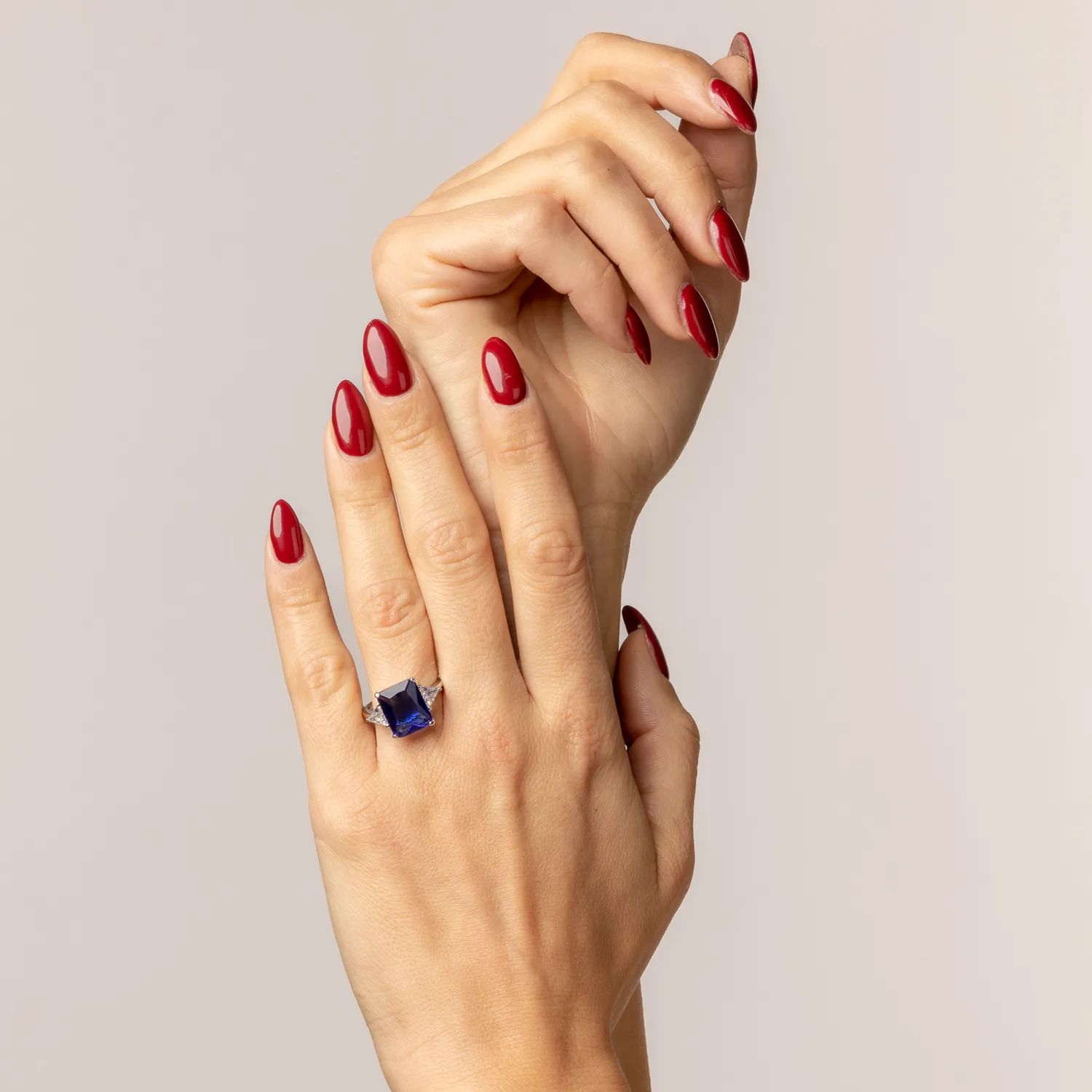 ULTIMA EDIZIONE bague zircon taille émeraude couleur