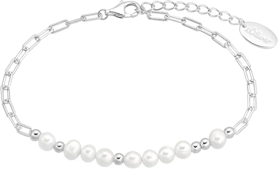 s.Oliver 2034891 bracelet argent 925 perle 17+3 cm