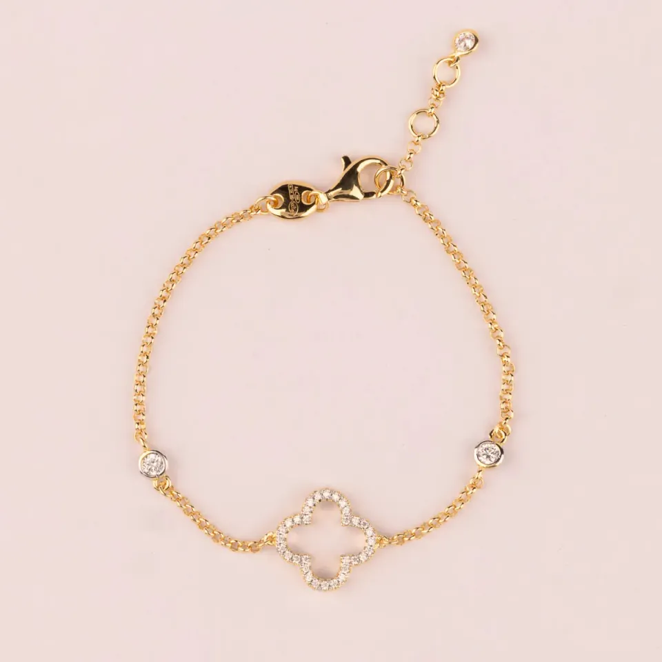 Ultima Edizione Fiore bracelet fleur zircon unique