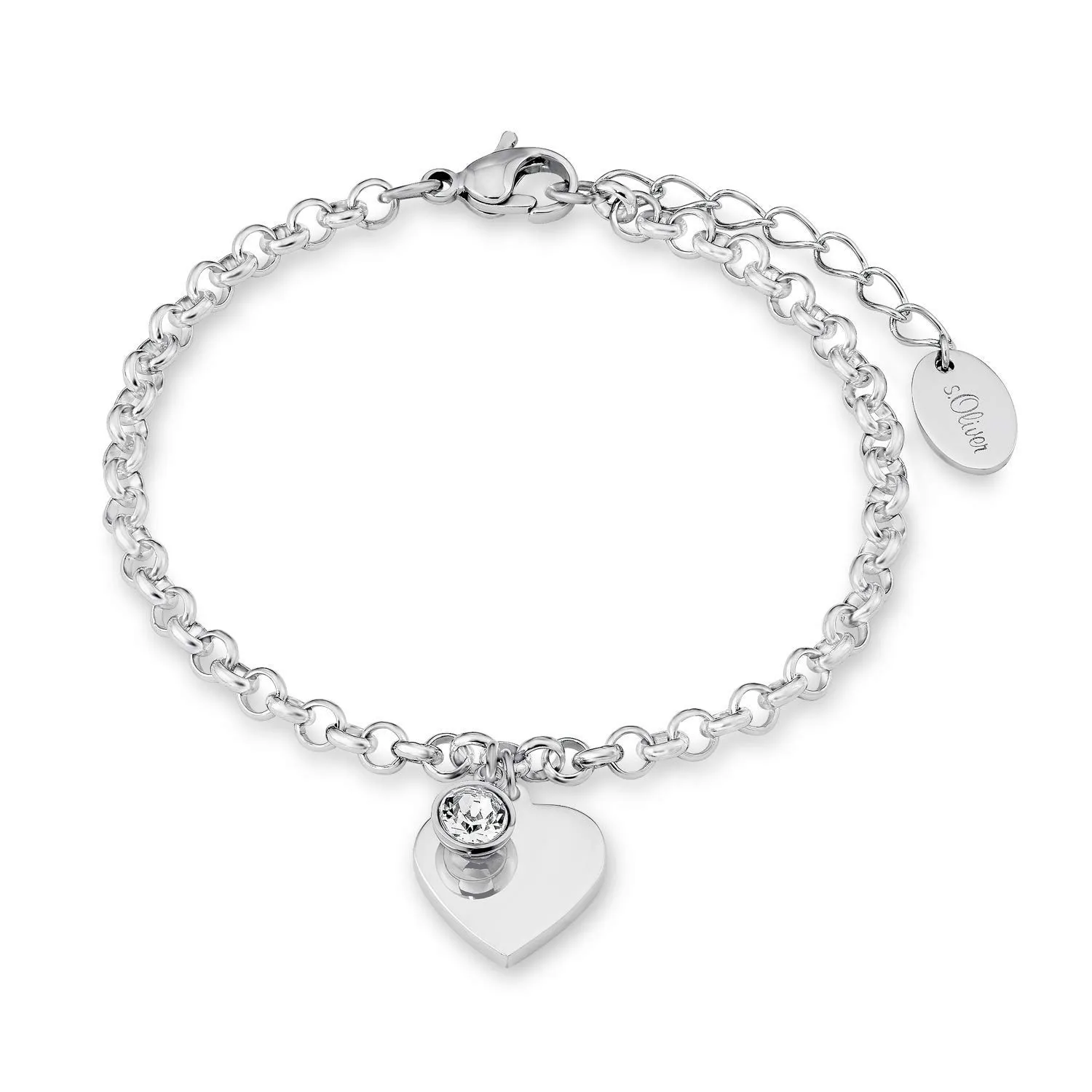 s.Oliver Grand Cœur bracelet femme argent 925