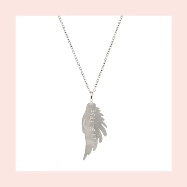 Lorella Tamberi Canal Artemis Be Free Large Wing collier zircons
