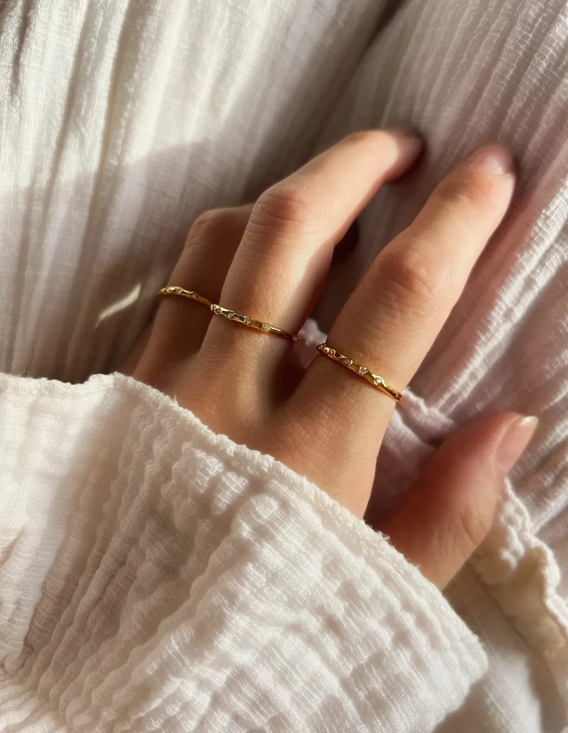 Elise Tsikis Olympe bague dorée taille 52