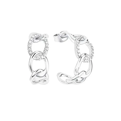s.Oliver 2028500 créoles argent 925 zircon 2 cm