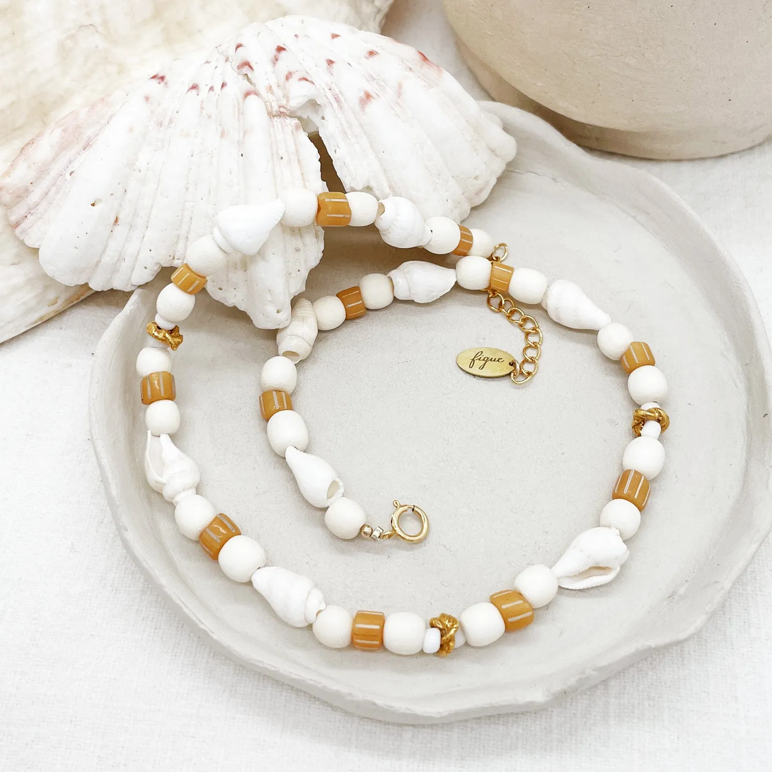 Elise Tsikis Babor collier perles enfant 32 cm