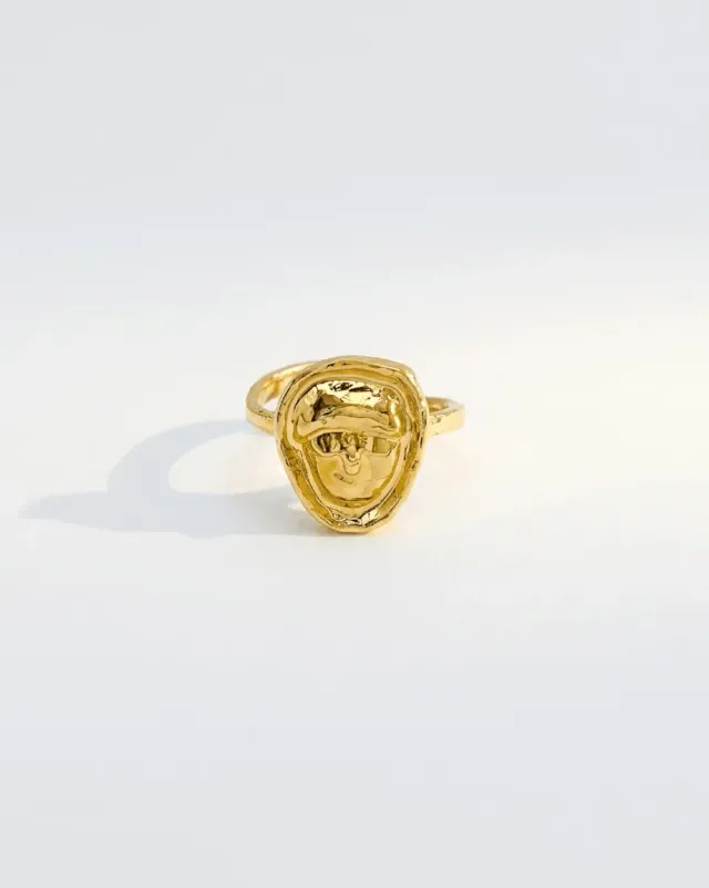 Elise Tsikis Valli bague visage grec ajustable