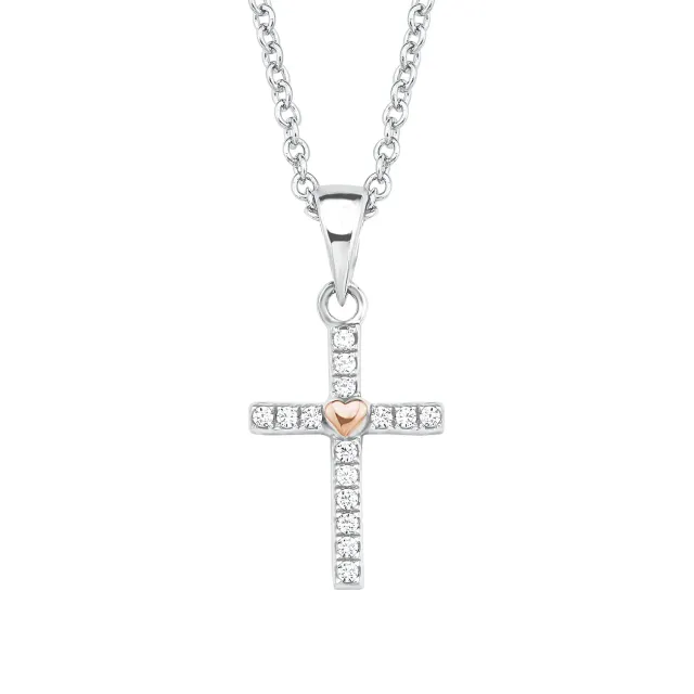 s.Oliver bague fille argent croix zirconium