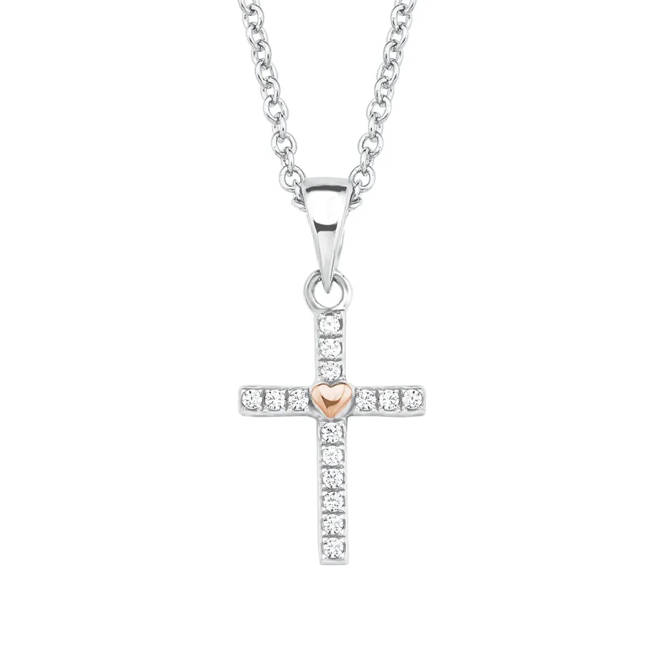 s.Oliver bague fille argent croix zirconium
