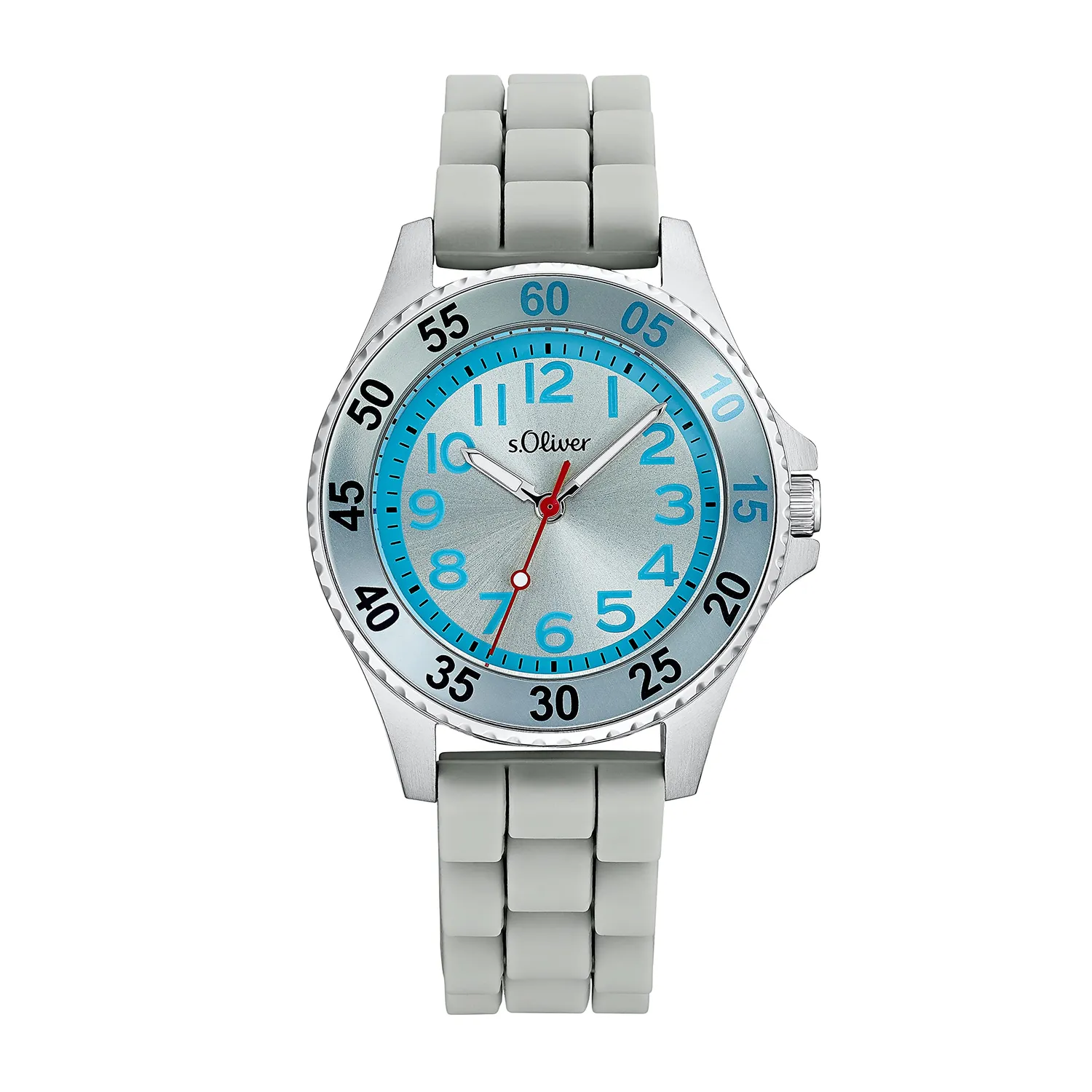 s.Oliver Montre Enfant Quartz Silicone Noir Étanche