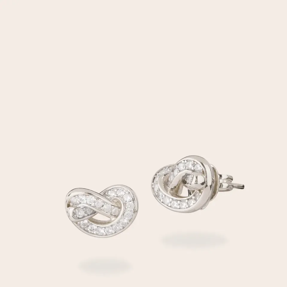 ULTIMA EDIZIONE Nodo Semplice boucles d'oreilles zircons