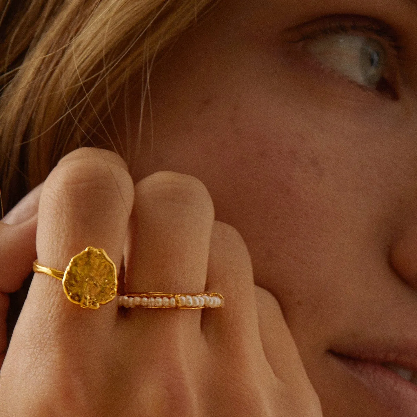 Elise Tsikis Galasa bague perle taille 52