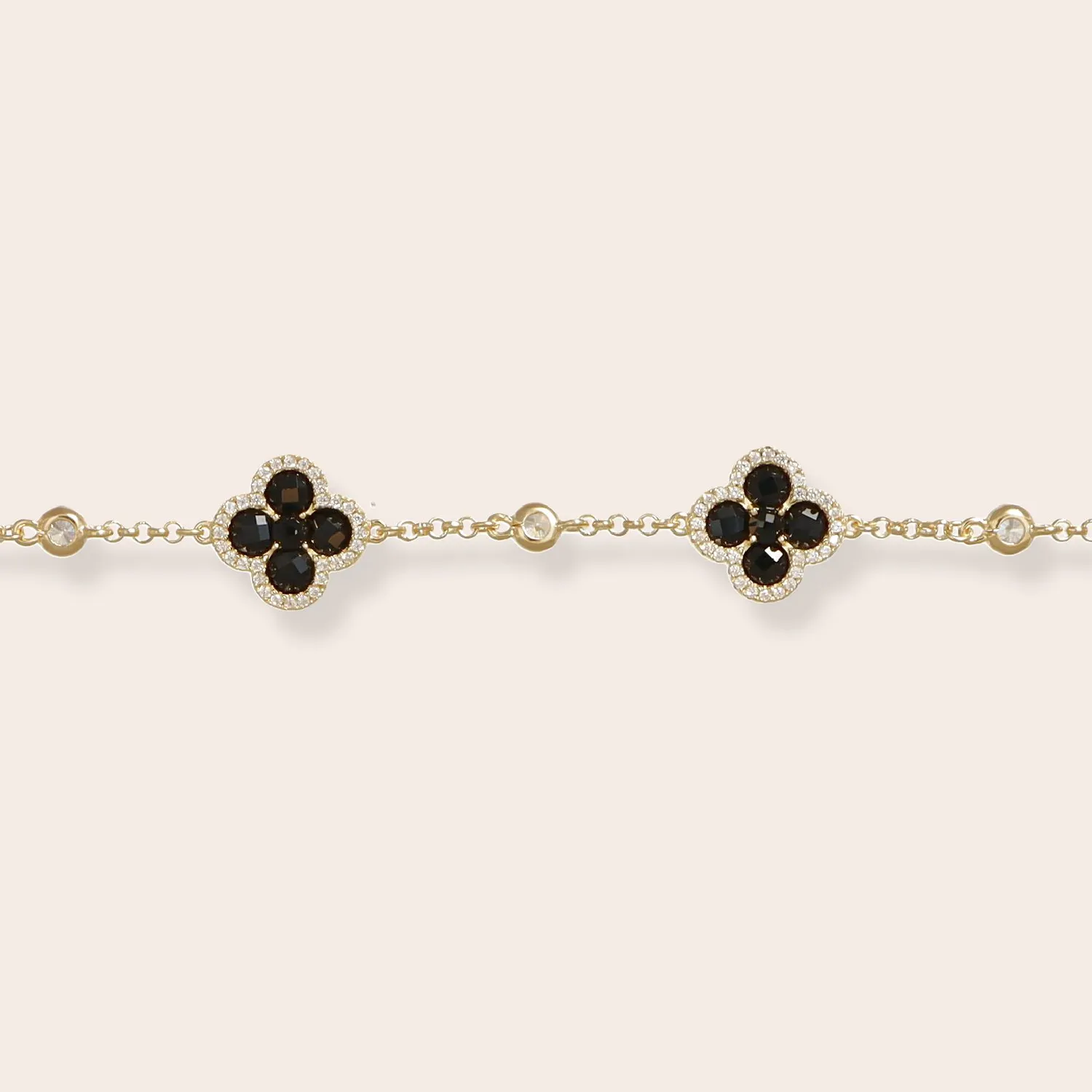 Ultima Edizione Fleurs bracelet zircons colorés