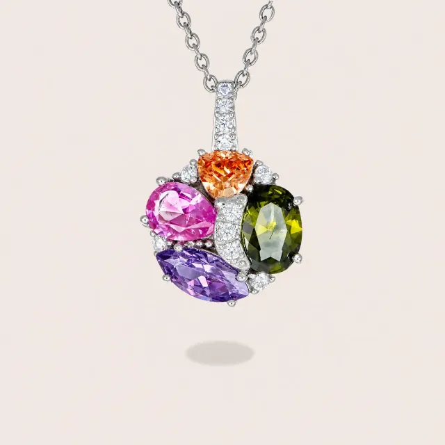 Ultima Edizione Multicolor pendentif multiforme coloré