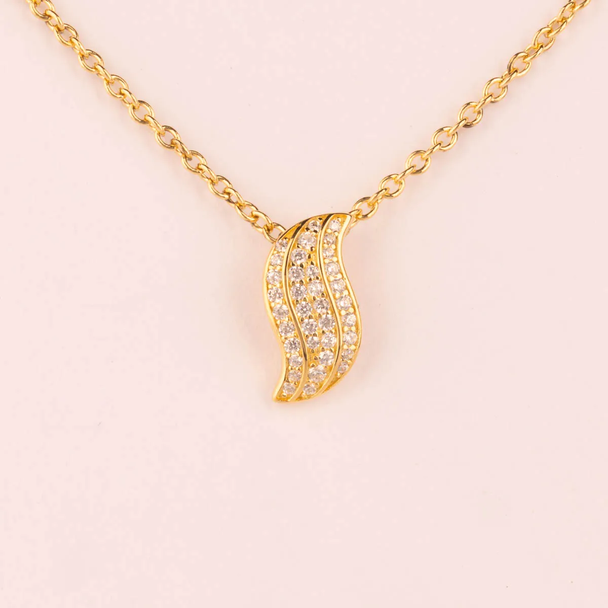 Ultima Edizione Pavé pendentif doré