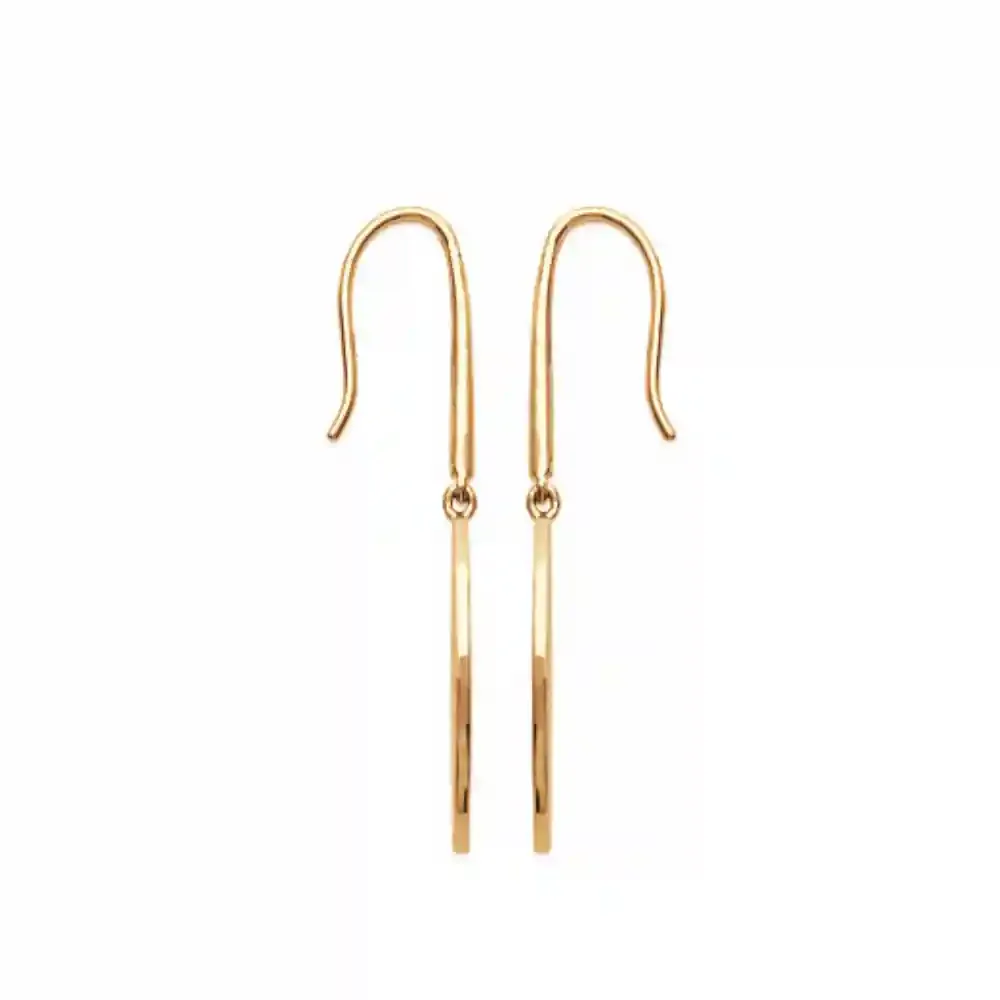 Oriana France boucles pendantes arabesques plaqué or