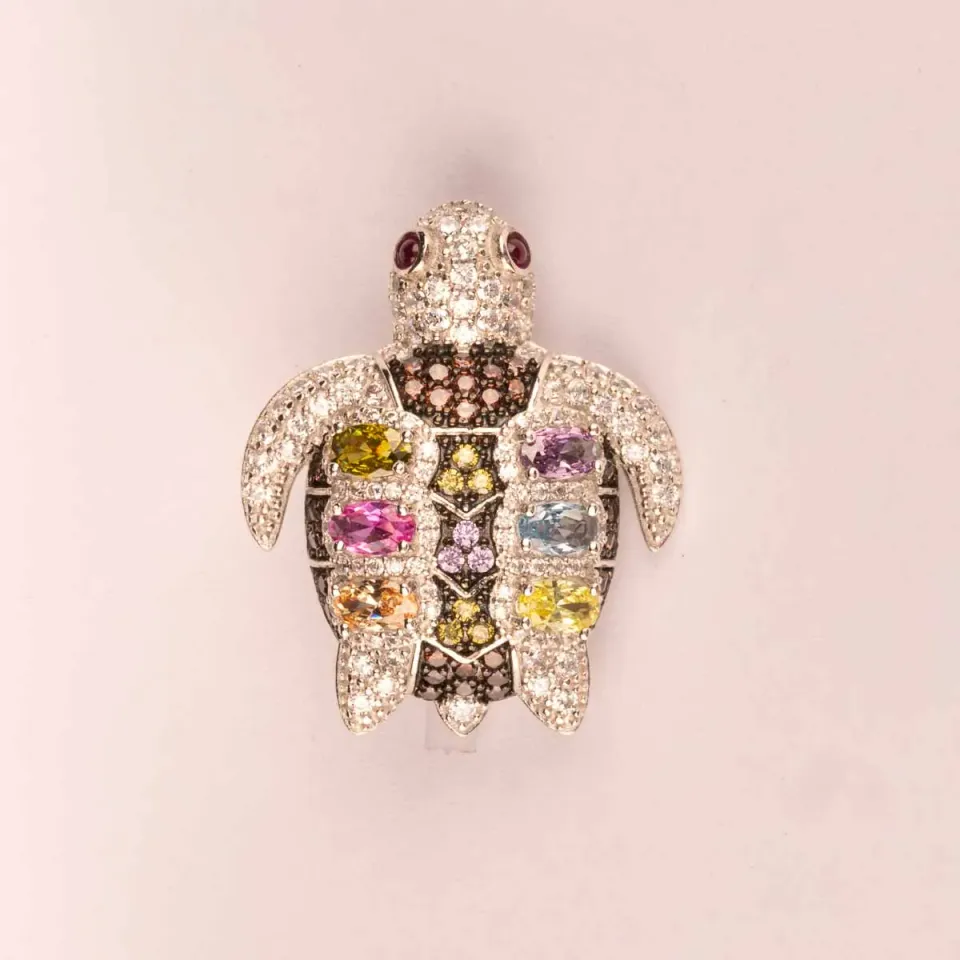 Ultima Edizione Tartaruga broche tortue dorée