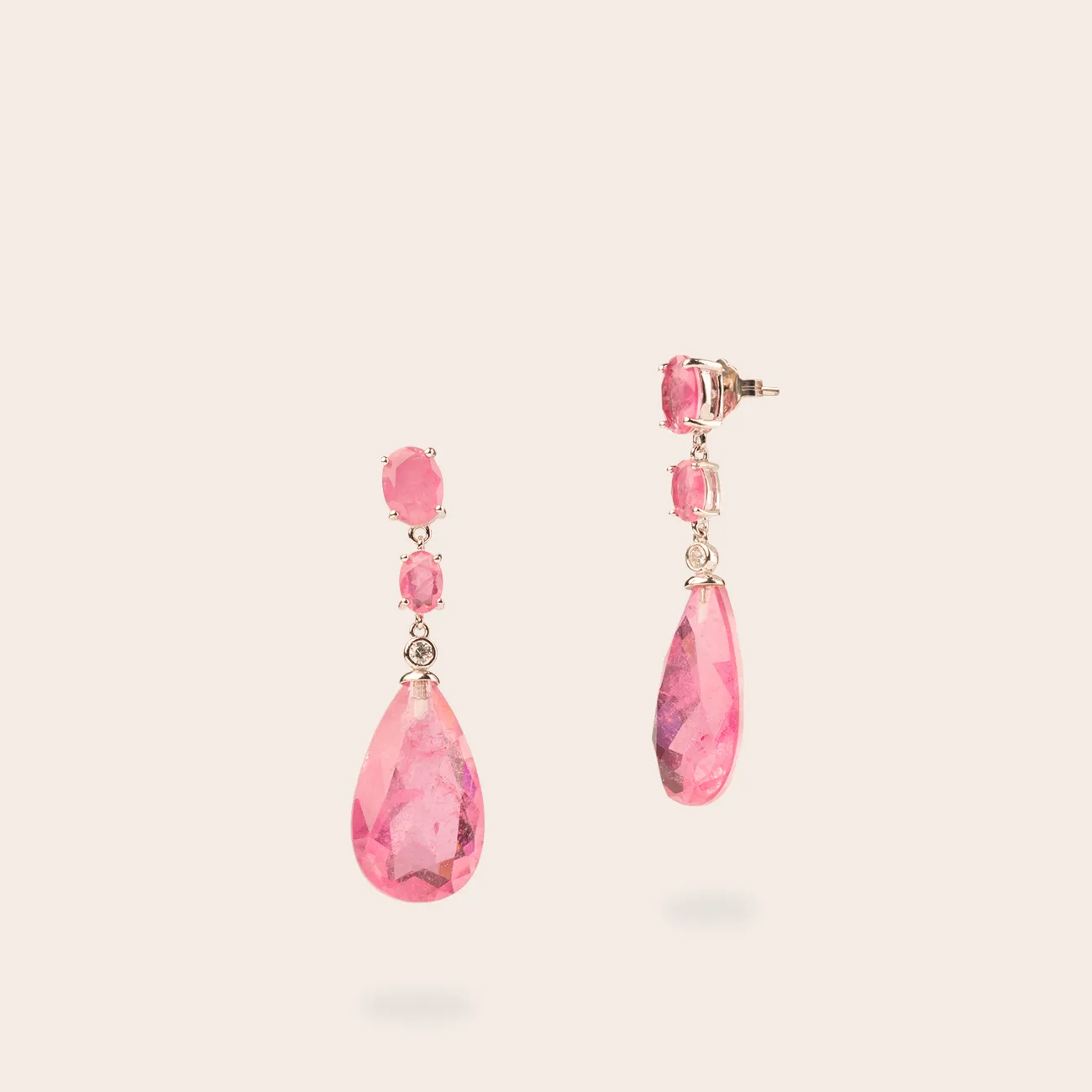 Ultima Edizione Ovali boucles pendantes goutte couleur