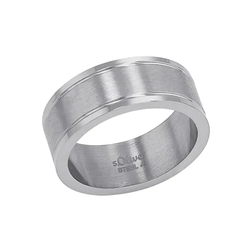 s.Oliver Bague Homme Acier Inoxydable Taille 66 Gravable