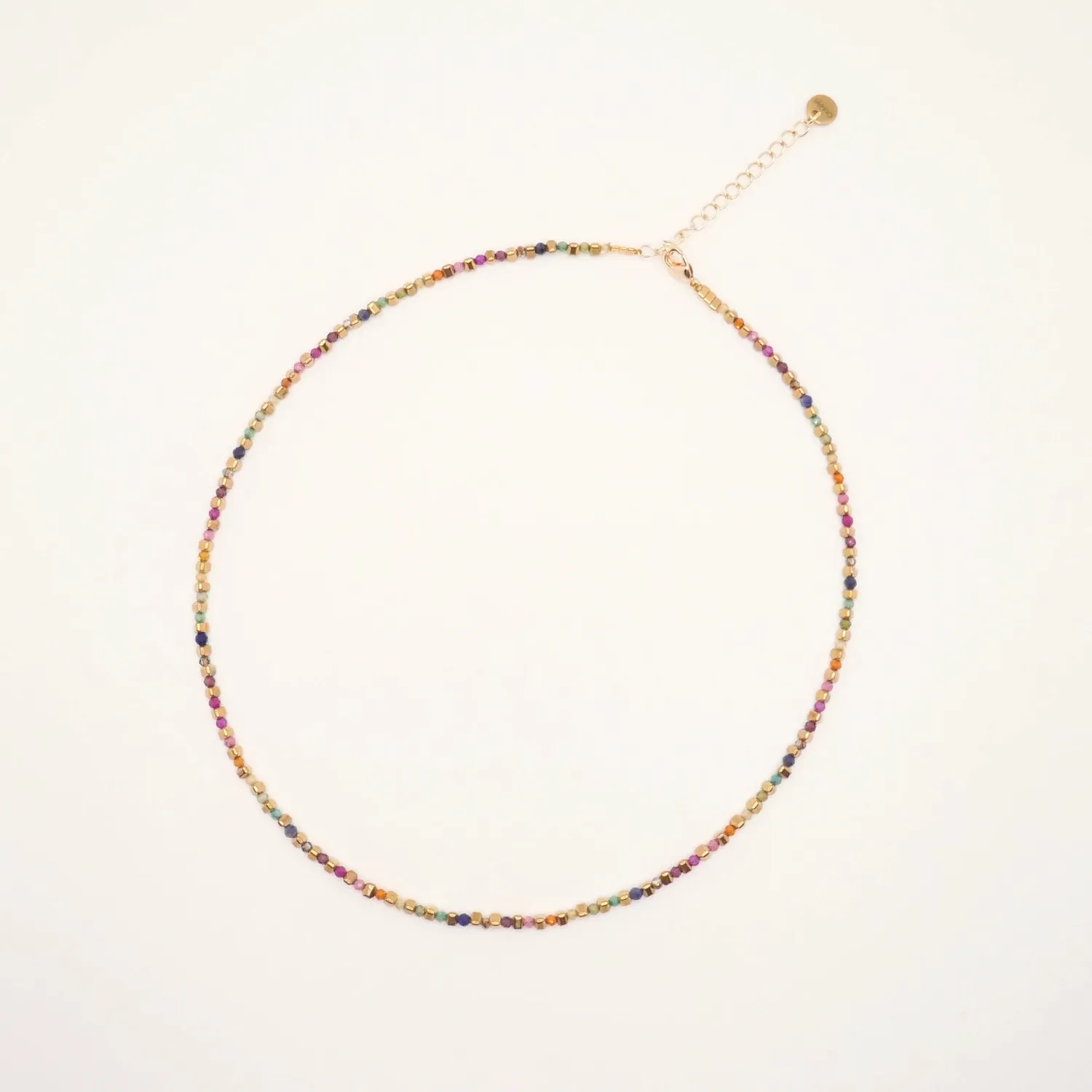 Cloralys Aziliz collier zircon multicolore 38 cm