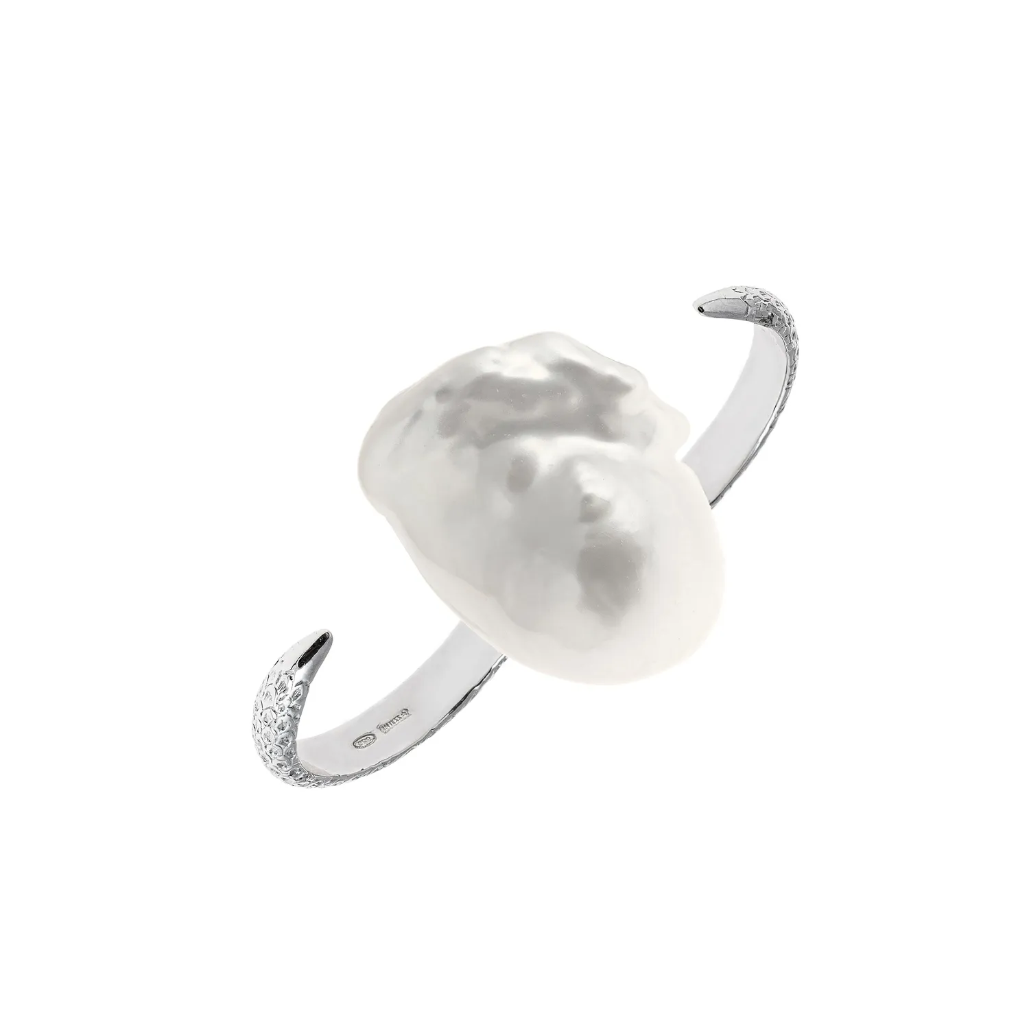 Lorella Tamberi Artemis Double Talon bague perle baroque