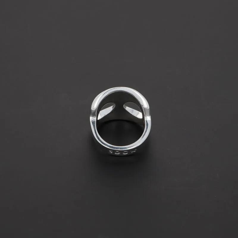 Secret de Cuir N°506 bague café plaqué argent