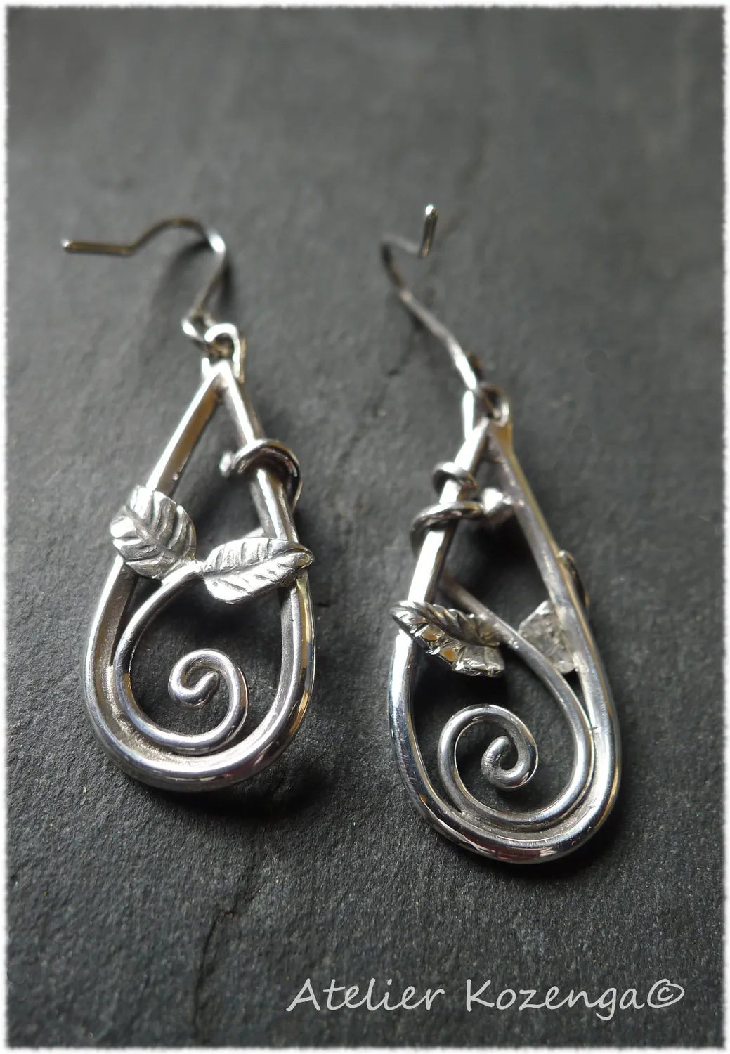 L'Atelier Kozenga Liane boucles d'oreilles argent 950