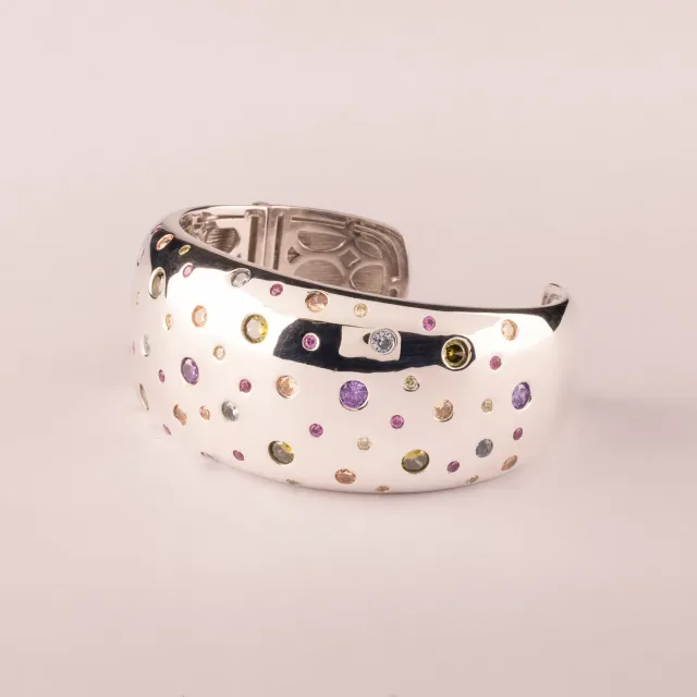 Ultima Edizione Bangle Liscio bracelet jonc inserto zircons