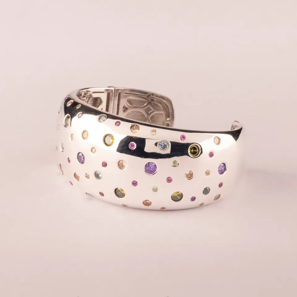 Ultima Edizione Bangle Liscio bracelet jonc inserto zircons