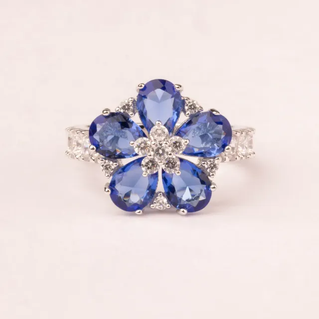 Ultima Edizione Daisy Flower bague fleur couleur