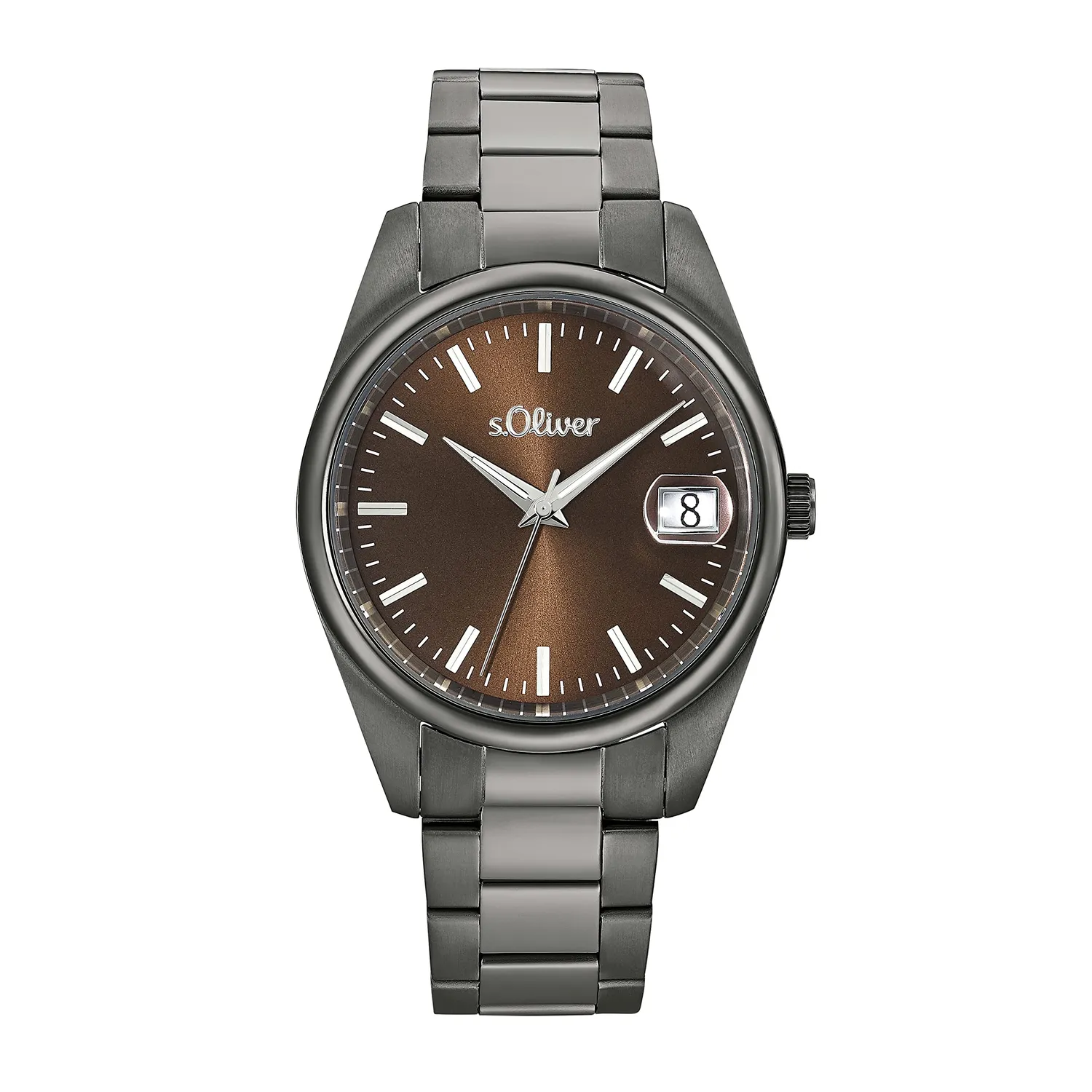 s.Oliver Montre homme acier doré cadran vert quartz