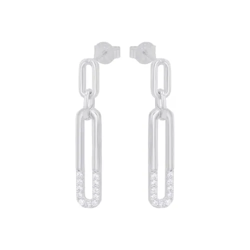 s.Oliver 2034856 boucles d'oreilles pendantes argent zircon