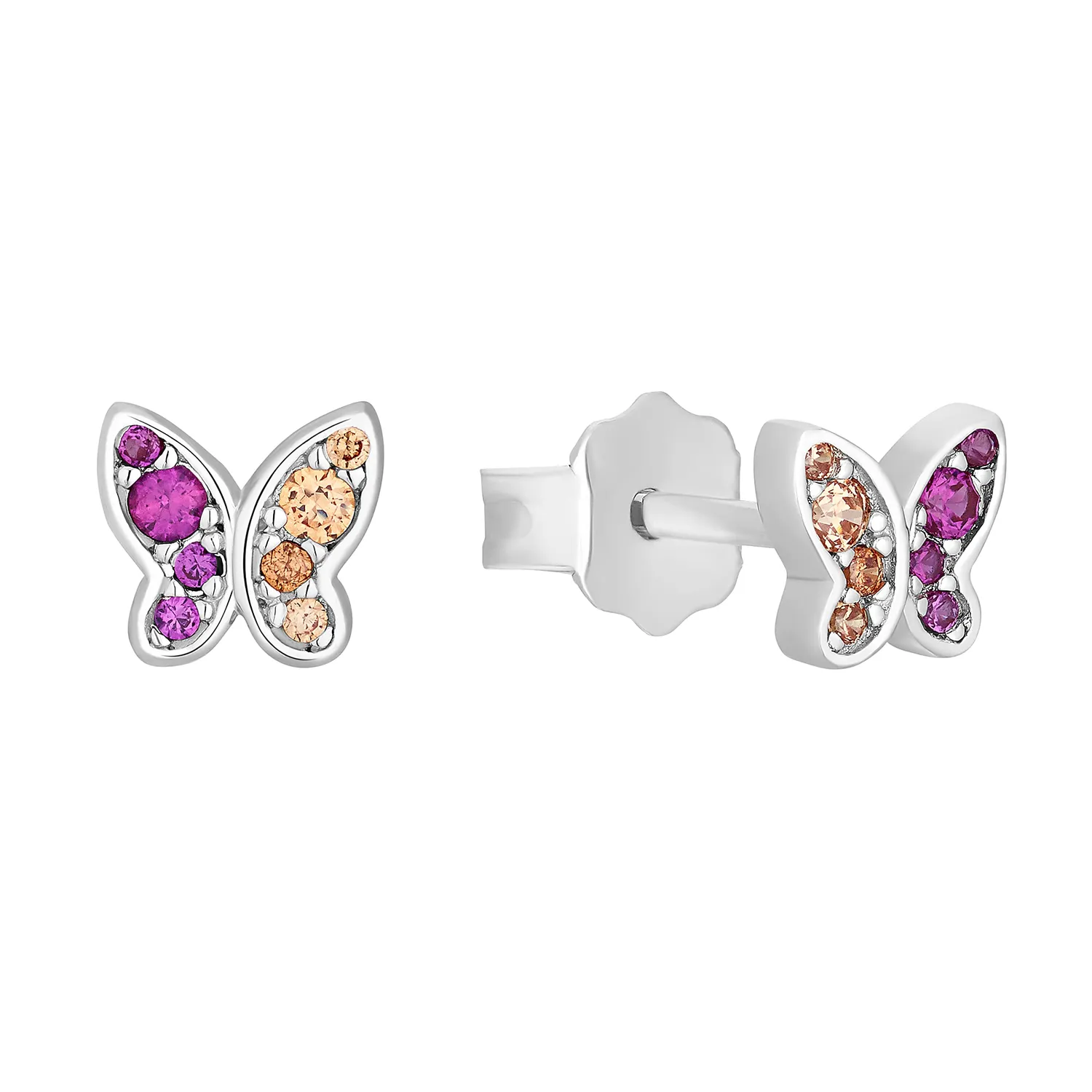 s.Oliver clous d’oreilles fille argent blanc zircone