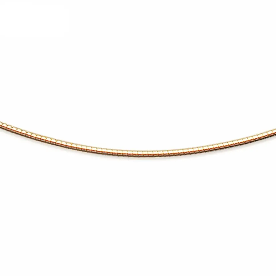 Oriana France câble Oméga 42 cm collier plaqué or fin