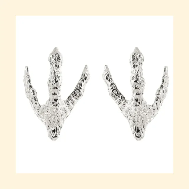 Lorella Tamberi Artemis Talon boucles d'oreilles argentées